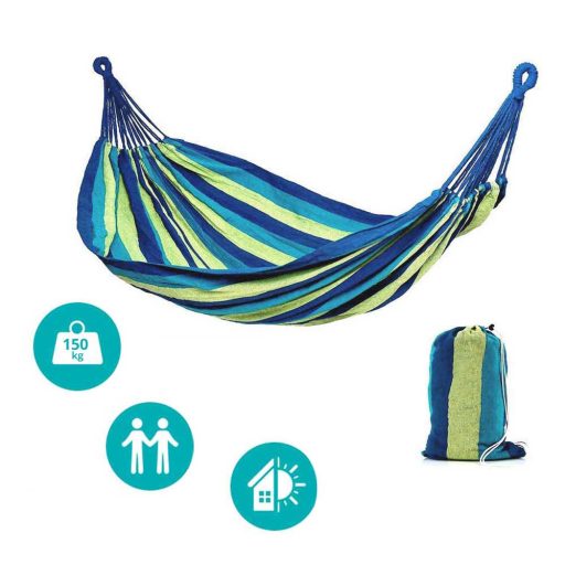 Hamak 2 osobowy - niebieski 