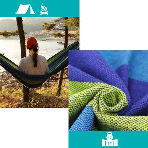 Hamak 2 osobowy - niebieski 