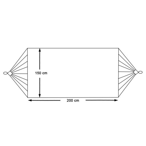 Hamak 2 osobowy-szary
