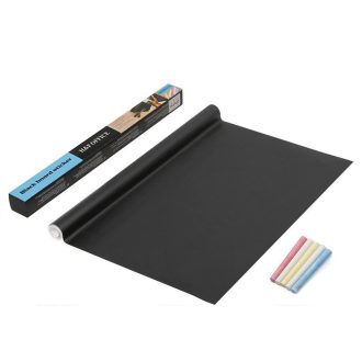 Tablica kredowa naklejana na ścianę, z 5 kredkami