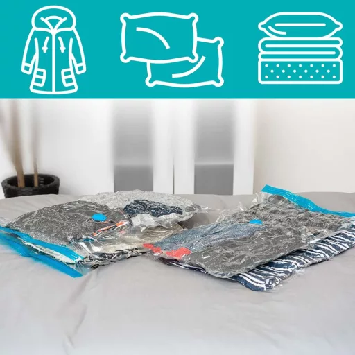 12 szt. worków próżniowych do przechowywania