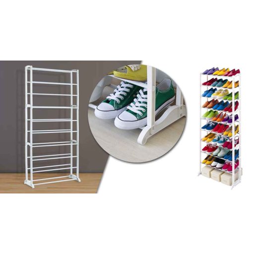 10 poziomowa półka na buty - biała