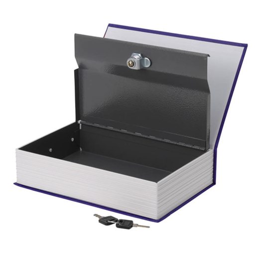 Pudełko zabezpieczające w kształcie książki-niebieskie