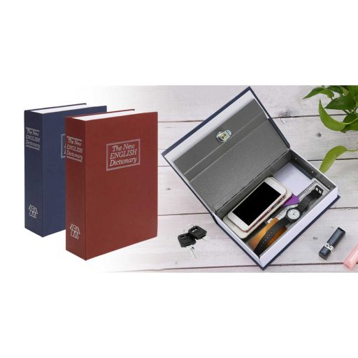 Pudełko zabezpieczające w kształcie książki-niebieskie