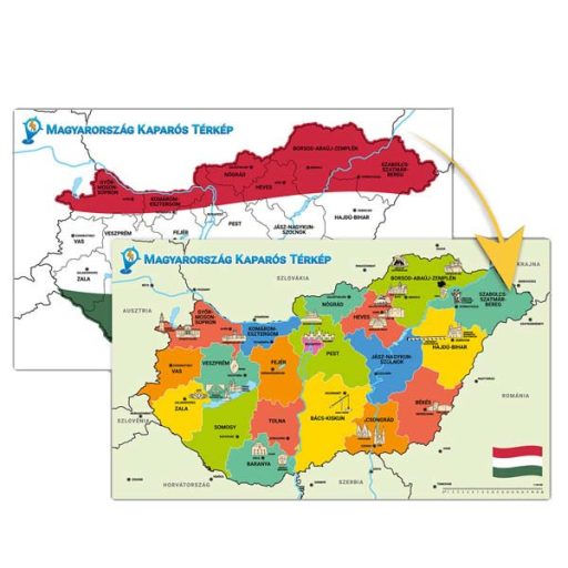 Mapa do Zeskrobania Węgier