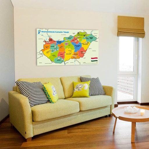 Mapa do Zeskrobania Węgier