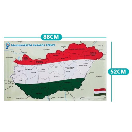 Mapa do Zeskrobania Węgier