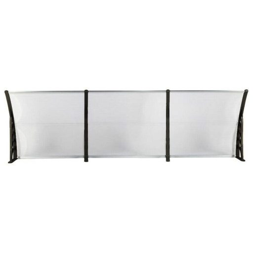 Plastykowy daszek nad drzwi wejściowe, 2 wymiary i kolory-300x90 cm-czarny