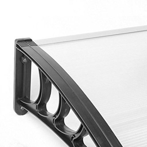 Plastykowy daszek nad drzwi wejściowe, 2 wymiary i kolory-300x90 cm-czarny