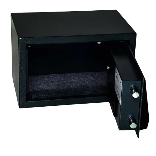 Sejf na zamek elektroniczny, cyfrowy szyfr, dostępny w 2 rodzajach - mały, czarny