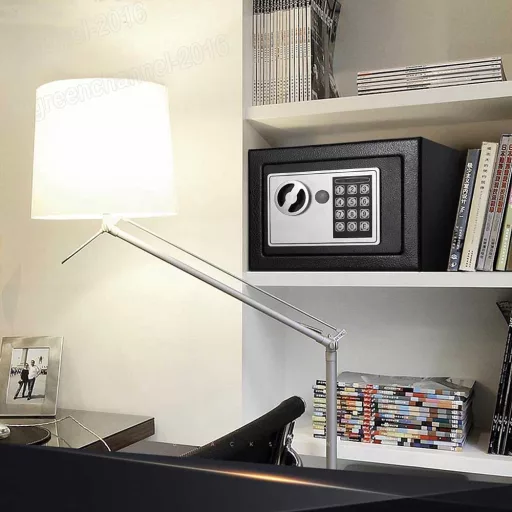 Sejf na zamek elektroniczny, cyfrowy szyfr, dostępny w 2 rodzajach - mały, czarny