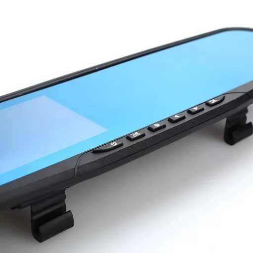 Wbudowany w lusterko wsteczne rejestrator wideo z funkcją kamery cofania