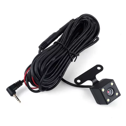 Wbudowany w lusterko wsteczne rejestrator wideo z funkcją kamery cofania