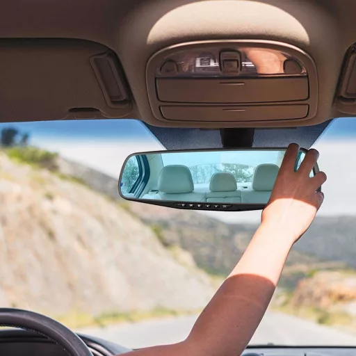 Wbudowany w lusterko wsteczne rejestrator wideo z funkcją kamery cofania