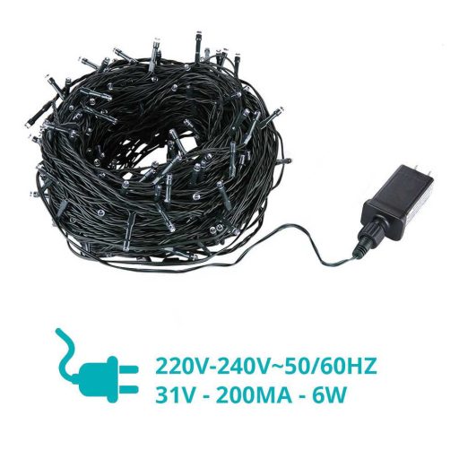 Sznur świetlny LED w różnych rozmiarach i kolorach-480 LED-owy -ciepła biel