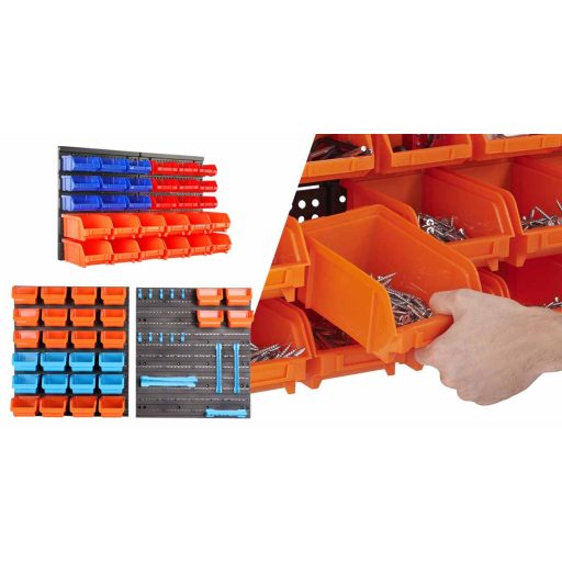 Organizer na narzędzia i śruby ścianne w 2 rodzajach