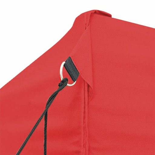 Pawilon ogrodowy, składany, kilka rodzaji-2,9x2,9 metrowy-czerwony-pawilon+ściana boczna+torba transportowa