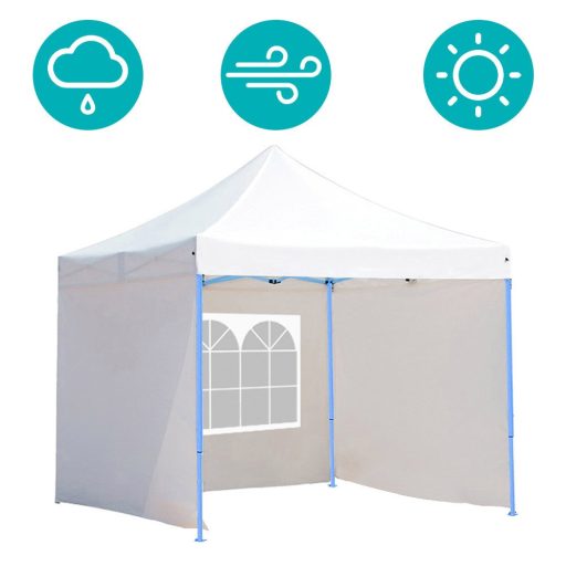 Pawilon ogrodowy, składany, kilka rodzaji-2,9x2,9 metrowy-biały-pawilon+ściana boczna+torba transportowa