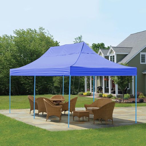 Pawilon ogrodowy, składany, kilka rodzaji-2,9x5,7 metrowy-niebieski-pawilon+torba transportowa