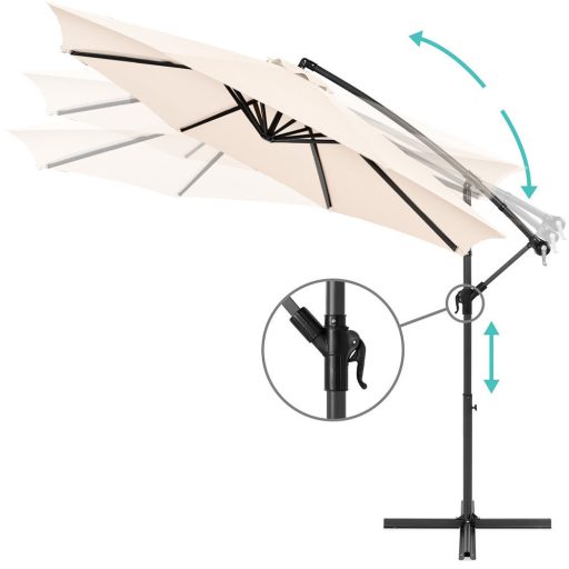 Parasolka wisząca 2,7 m, Kremowa