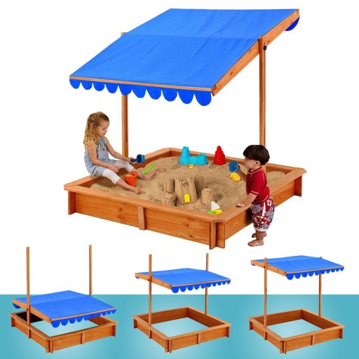 Piaskownica z dachem przeciwsłonecznym
