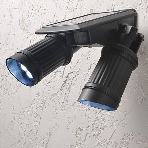 Podwójna lampa solarna LED z czujnikiem ruchu 