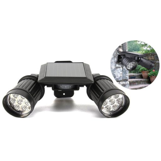 Podwójna lampa solarna LED z czujnikiem ruchu 