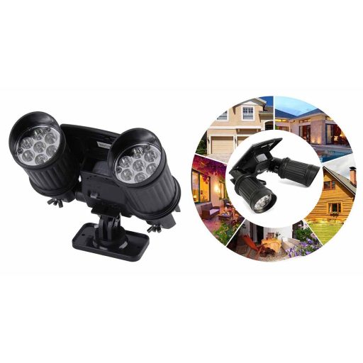Podwójna lampa solarna LED z czujnikiem ruchu 