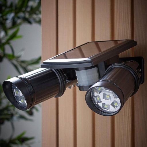Podwójna lampa solarna LED z czujnikiem ruchu 