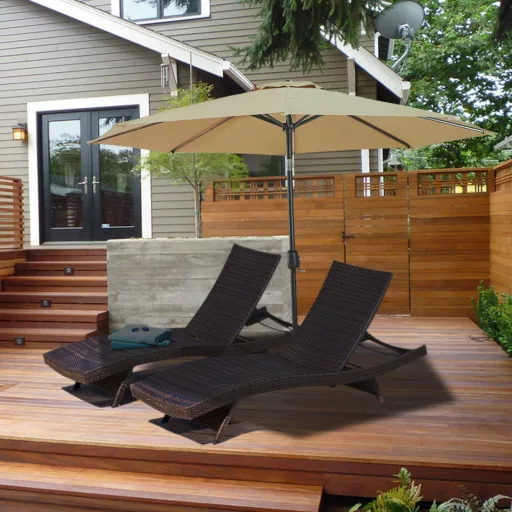 Parasol z możliwością regulacji kąta nachylenia