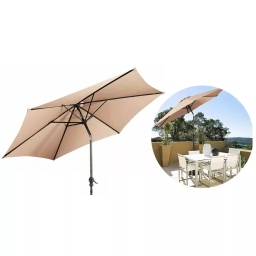 Parasol z możliwością regulacji kąta nachylenia