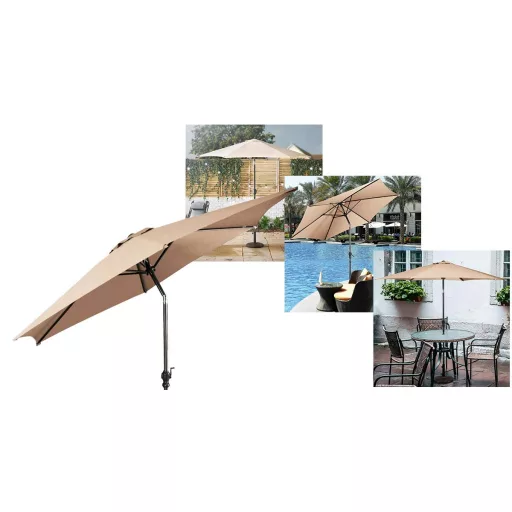 Parasol z możliwością regulacji kąta nachylenia