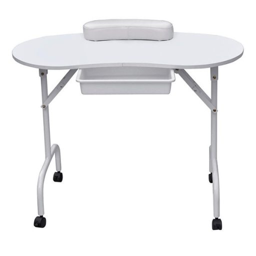 Mobilny stolik kosmetyczny do manicure z torbą transportową w prezencie, dostępny w 2 modelach-z szufladami