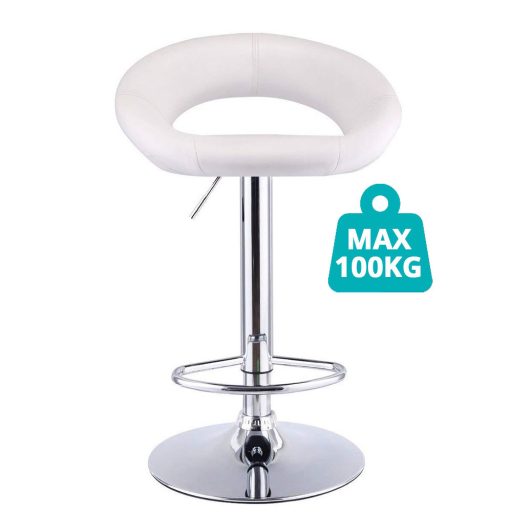 Krzesła barowe, 2 szt, kolory do wyboru-białe