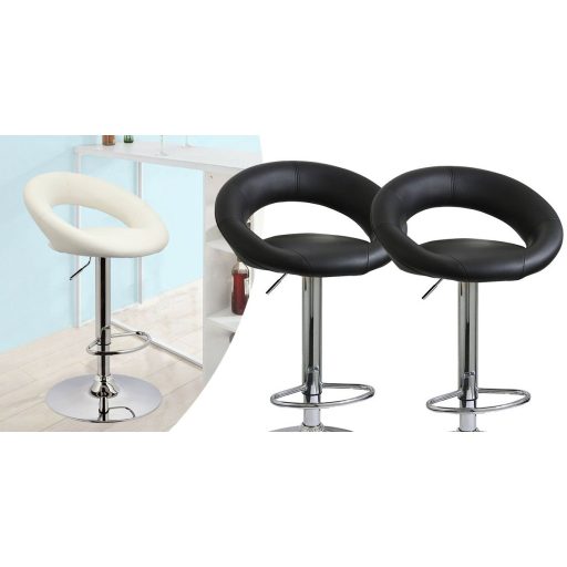 Krzesła barowe, 2 szt, kolory do wyboru-białe