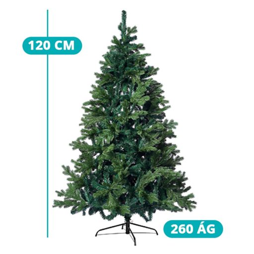 Sztuczna choinka 3D z metalowym stojakiem, w różnych wielkościach-120 cm