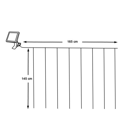 Solarny łańcuch świetlny dekoracyjny pod parasol ogrodowy