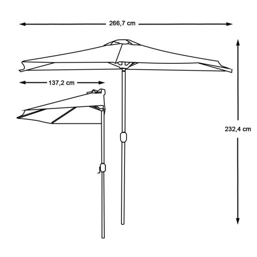 Parasol balkonowy