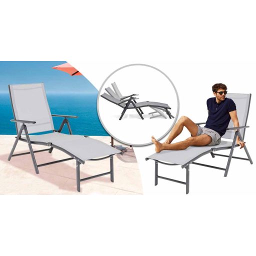 Leżak Comfort z regulowanym oparciem