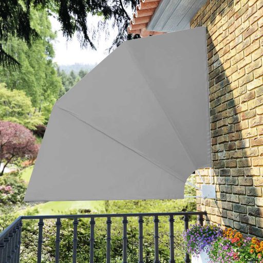 Wachlarz, osłona balkonowa, 140 cm, w 2 kolorach-szary