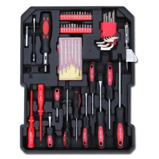 187-częściowy zestaw narzędzi w walizce transportowej na kółkach