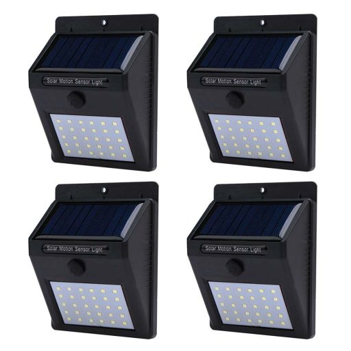 Lampa solarna LED na ścianę, 4 szt