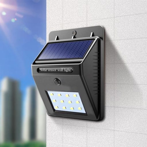 Lampa solarna LED na ścianę, 4 szt