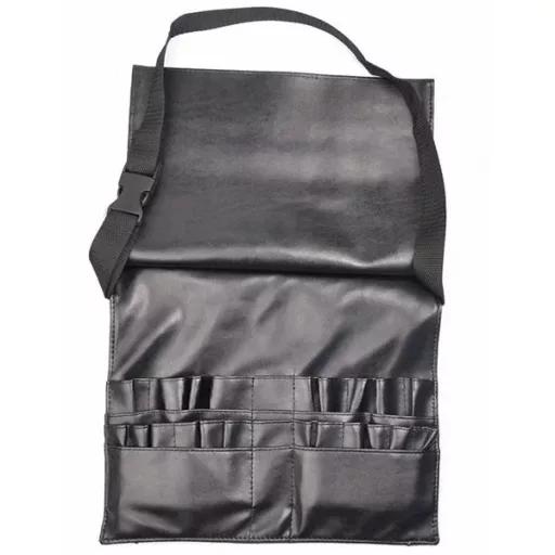 18-częściowy zestaw pędzli do makijażu z pasem na pędzle.