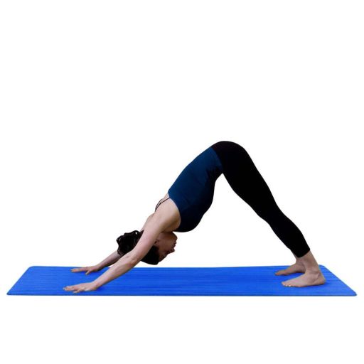 Mata do ćwiczeń jogi, z torbą w prezencie, dostępna w 3 kolorach-niebieska