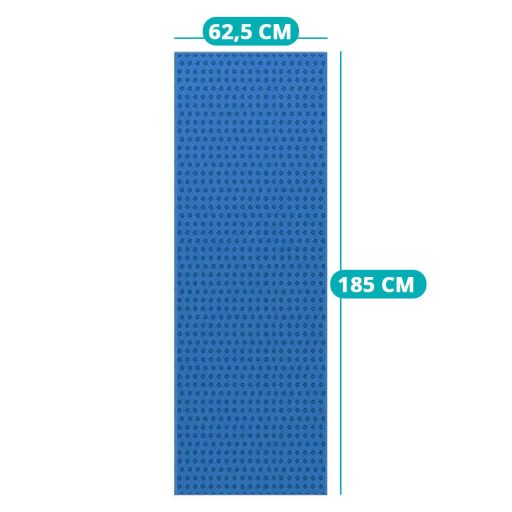 Antypoślizgowy ręcznik do jogi z torbą w prezencie-niebieski