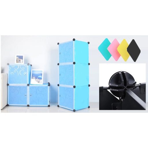 Plastikowa szafa modułowa-niebieska