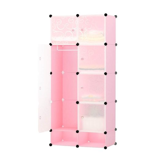 Plastikowa szafa modułowa-różowa