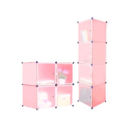 Plastikowa szafa modułowa-różowa