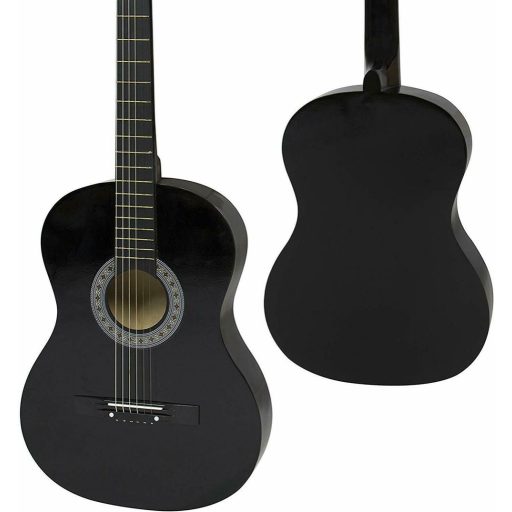 Gitara akustyczna dla początkujących, z tunerem w prezencie, w 2 kolorach-czarna
